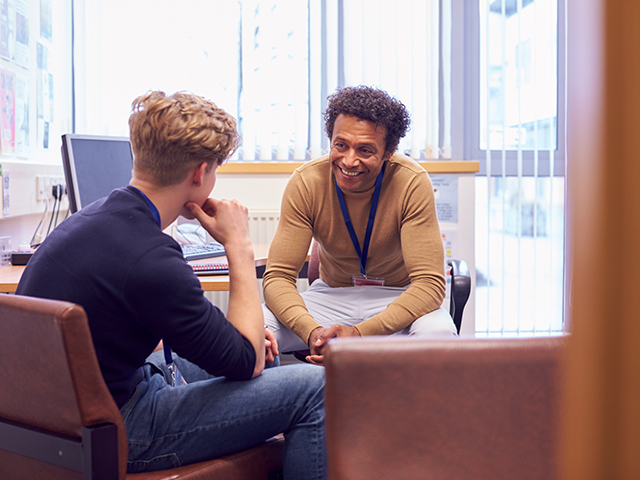 Student Meeting With Campus Academic  Advisor