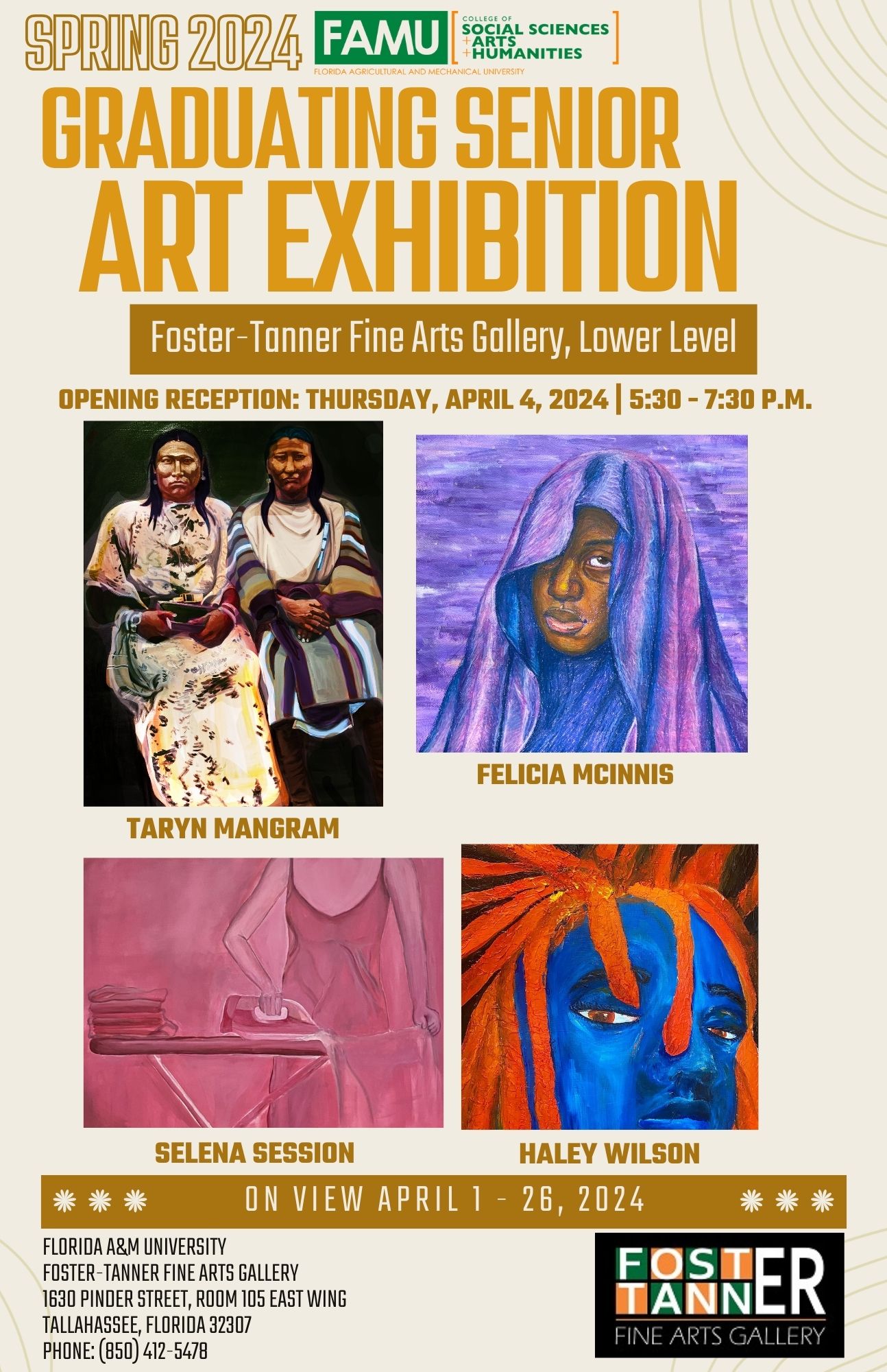 Graduating senior art exhibition