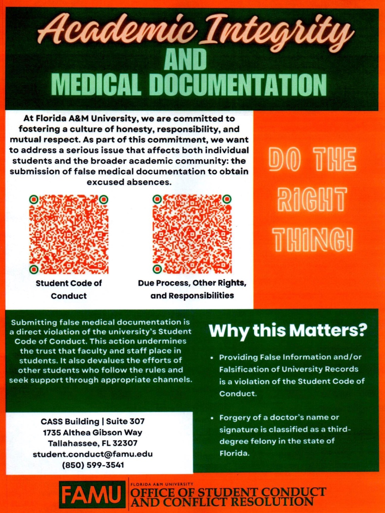 falsifaction flier flier about falsifying information